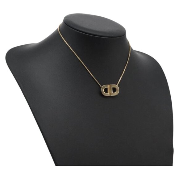 Christian Dior Necklace metal Gold Auth am7764 - Picture 1 of 12